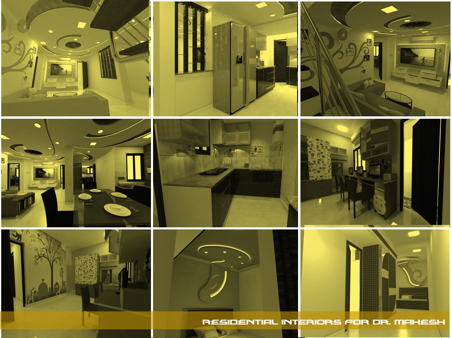 Residential interiors for dr.mahesh