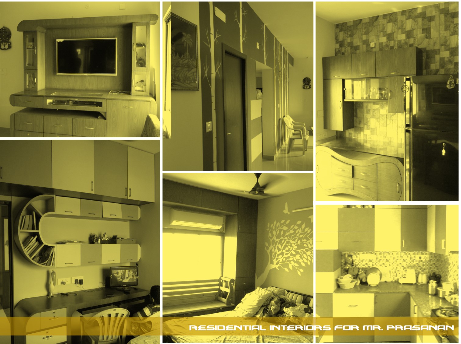 Residential interiors for mr.prasanan